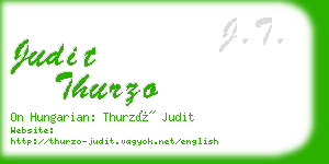 judit thurzo business card